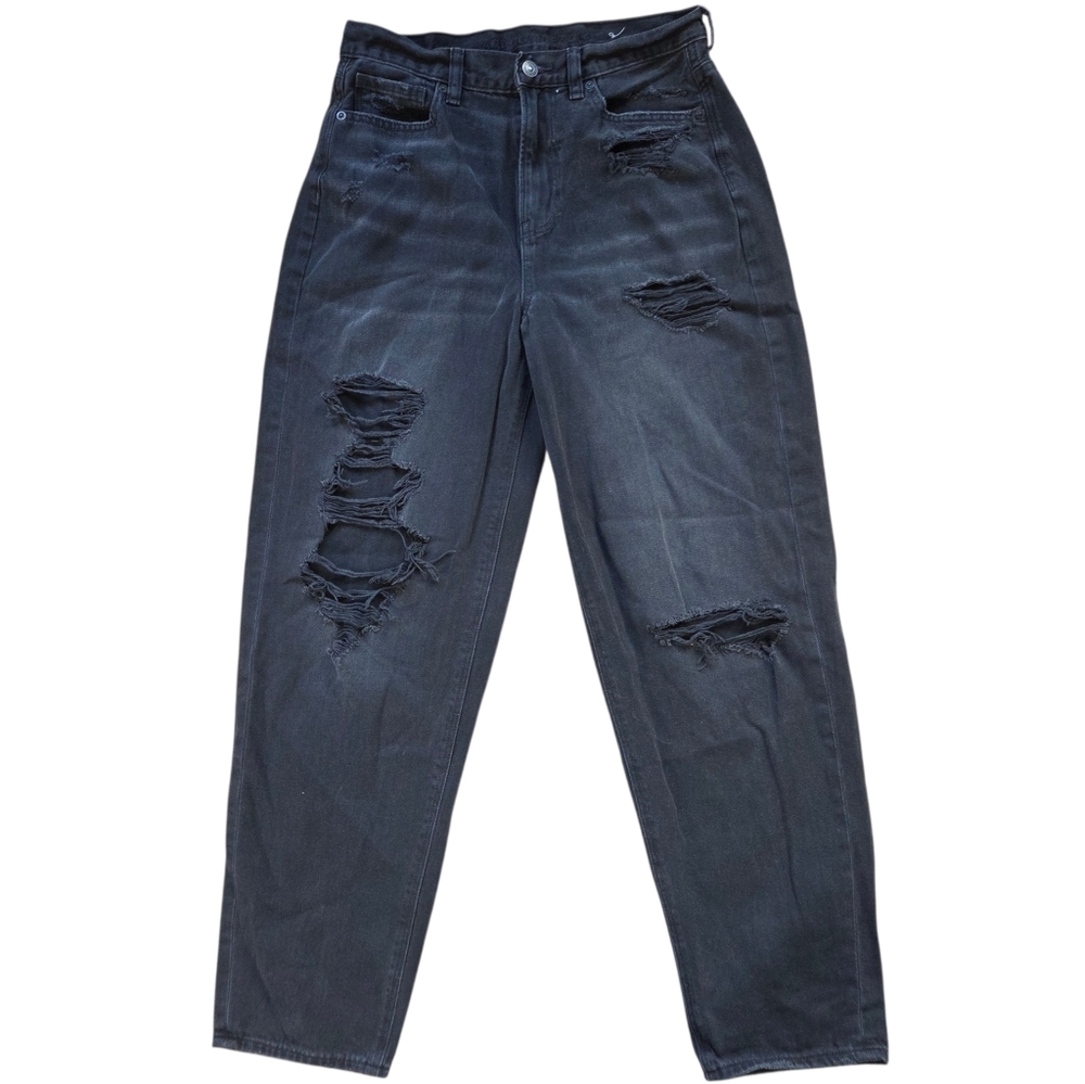 American Eagle Distressed Mom Jeans Size 8L